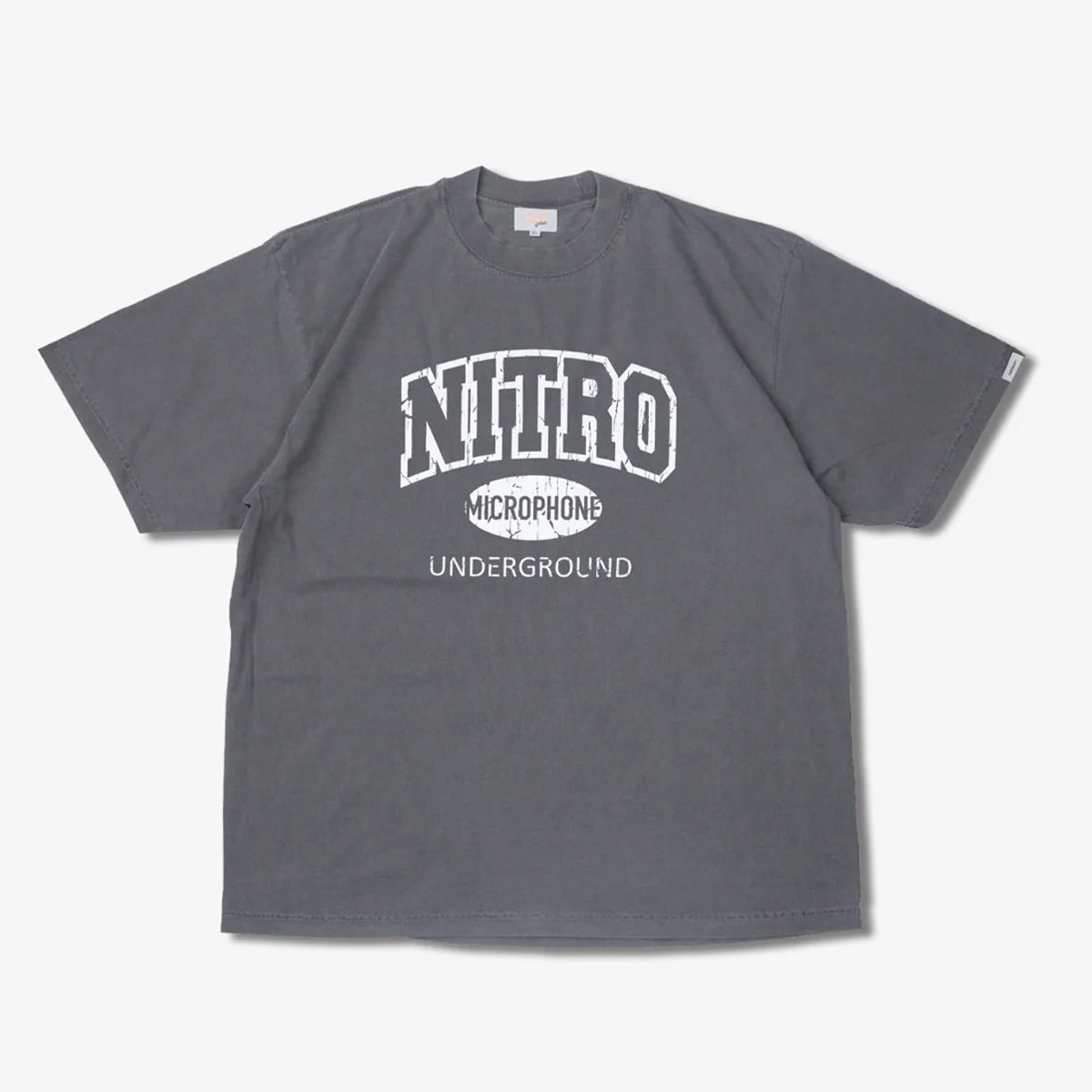 Raidback Fabric × Nitro Microphone Underground "24/7"≪2106≫ Pigment Dye Crack Ink Tee
