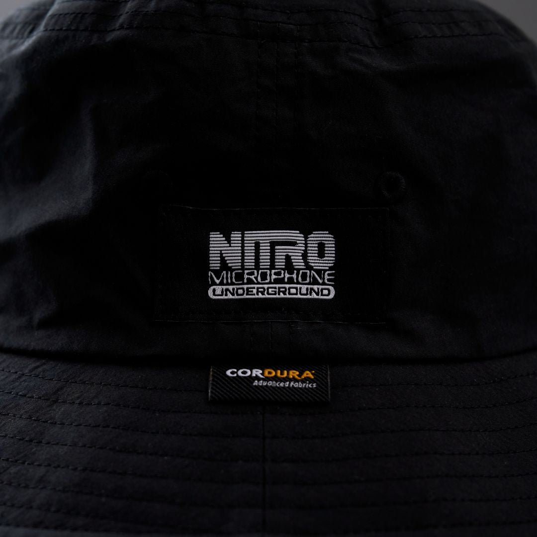 NMU CORDURA FABRIC CAMP BUCKET HAT / BLACK