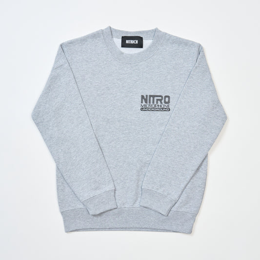 NMU LOGO KIDS SWEAT CREW GRAY/BLACK