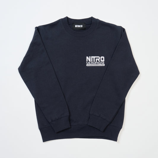 NMU LOGO KIDS SWEAT CREW NAVY/WHITE