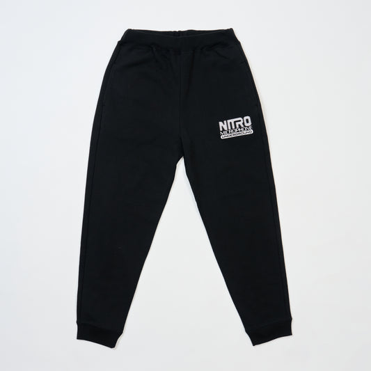 NMU LOGO KIDS SWEAT PANTS / BLACK/WHITE