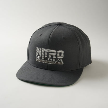 NMU LOGO FLAT VISOR SNAPBACK CAP / DK.GRAY