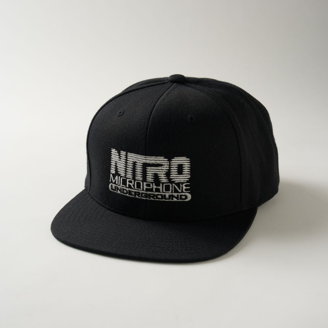 NMU LOGO FLAT VISOR SNAPBACK CAP / BLACK