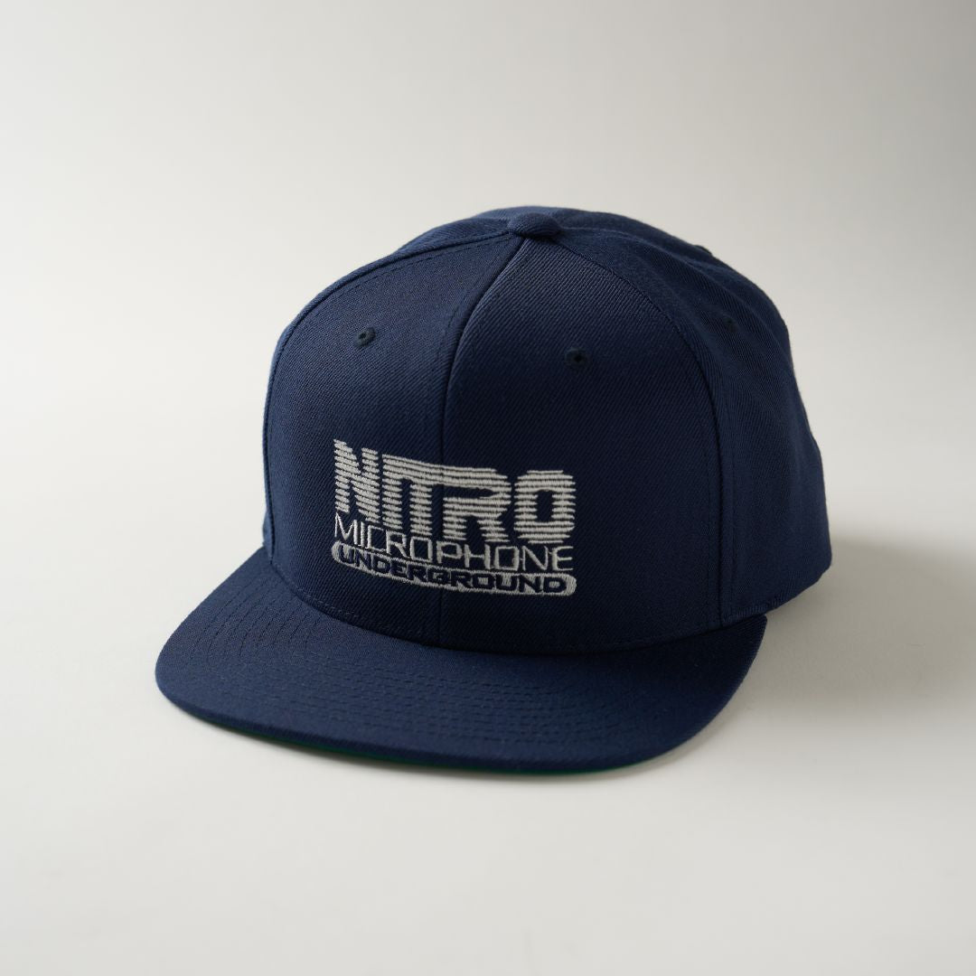 NMU LOGO FLAT VISOR SNAPBACK CAP / NAVY