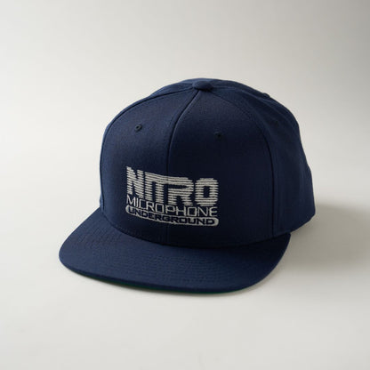 NMU LOGO FLAT VISOR SNAPBACK CAP / NAVY