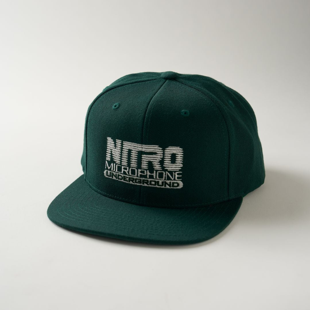 NMU LOGO FLAT VISOR SNAPBACK CAP（COLOR） / SPRUCE