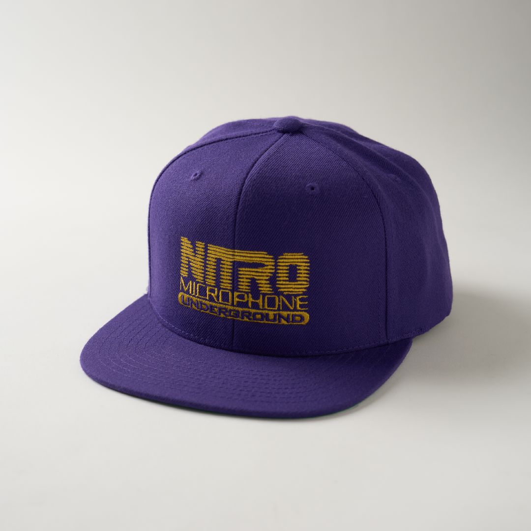NMU LOGO FLAT VISOR SNAPBACK CAP（COLOR） / PURPLE