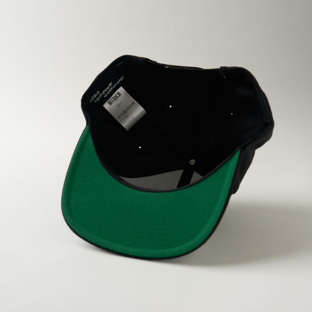 NMU LOGO FLAT VISOR SNAPBACK CAP / BLACK