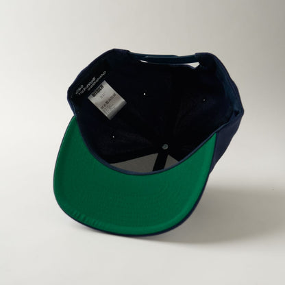 NMU LOGO FLAT VISOR SNAPBACK CAP / NAVY