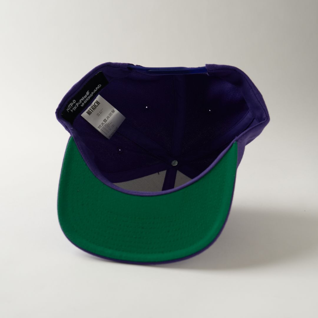NMU LOGO FLAT VISOR SNAPBACK CAP（COLOR） / PURPLE