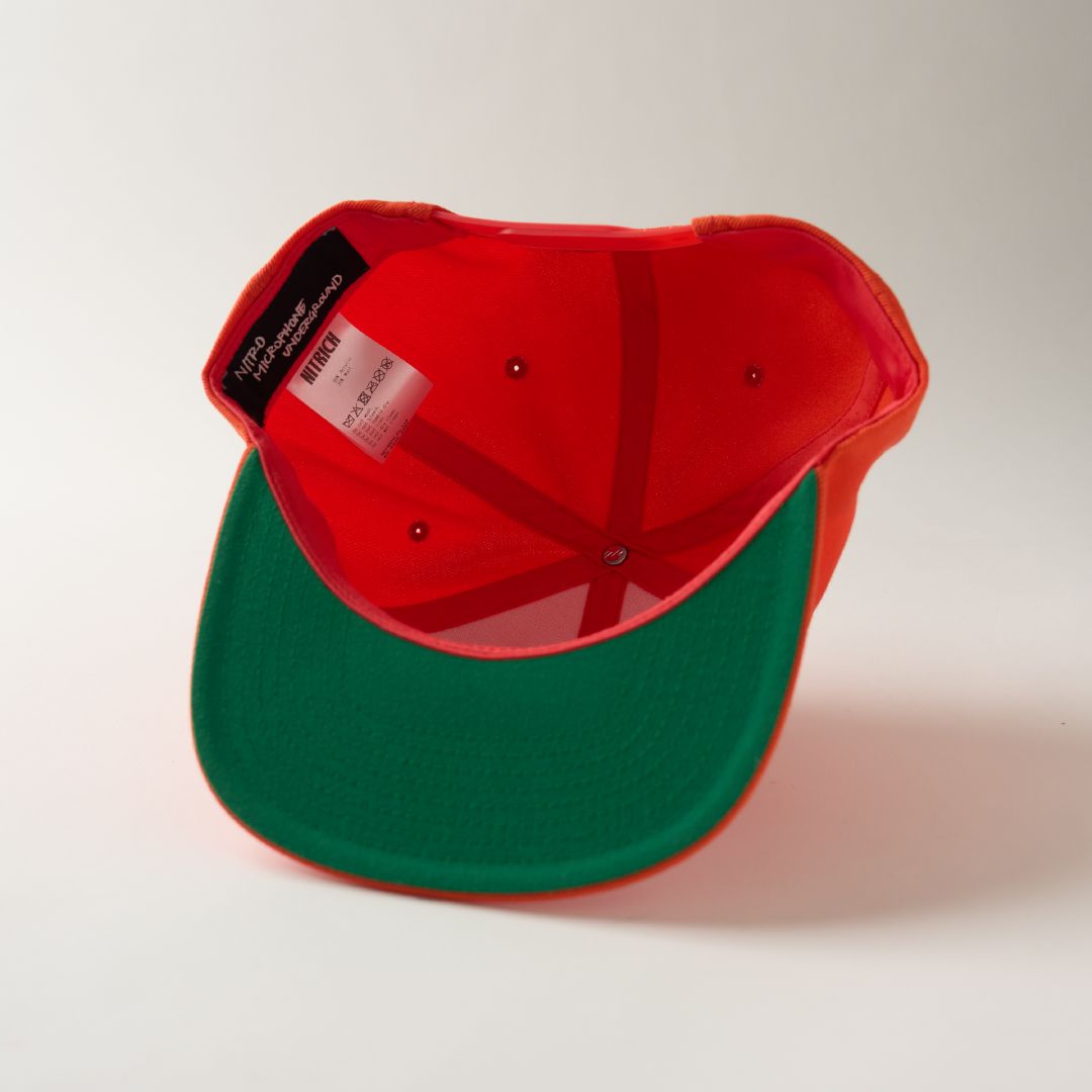 NMU LOGO FLAT VISOR SNAPBACK CAP（COLOR） / ORANGE