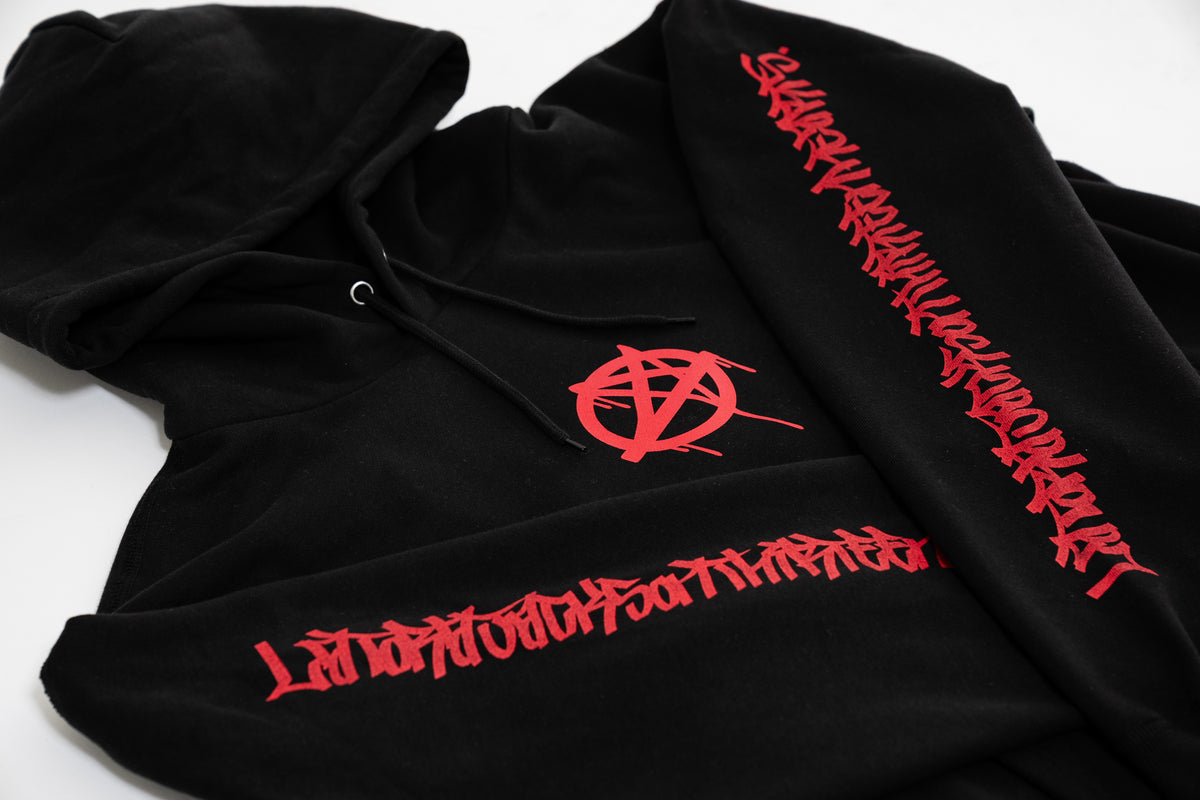 RAIDBACK FABRIC × NMU LA TORA JACKSON THIRTEEN HEARTS. "D'EVILS D’RIPS” HOODIE (NMU Limited)