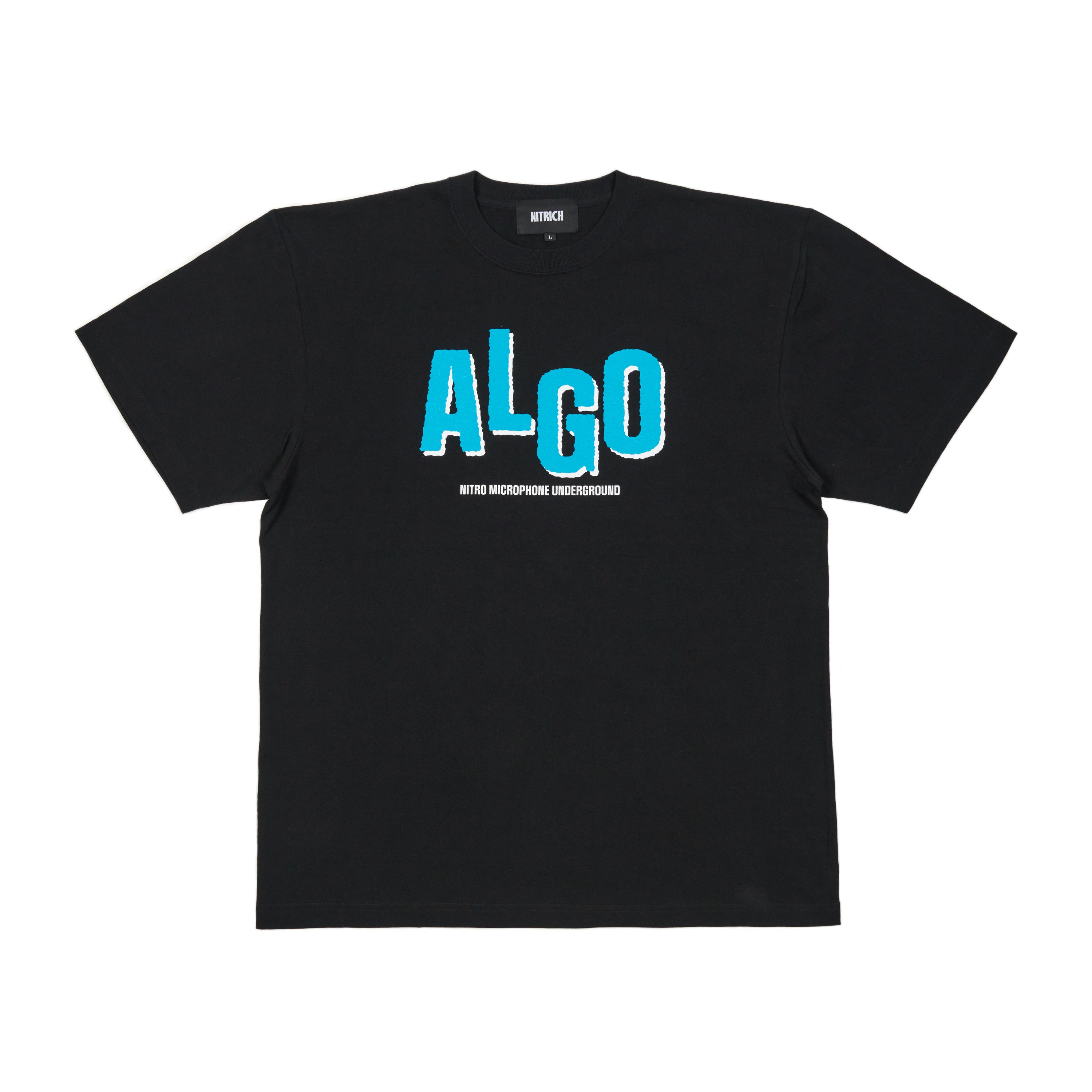 NMU ALGO TEE / BLACK – NITRO MICROPHONE UNDERGROUND Official Shop