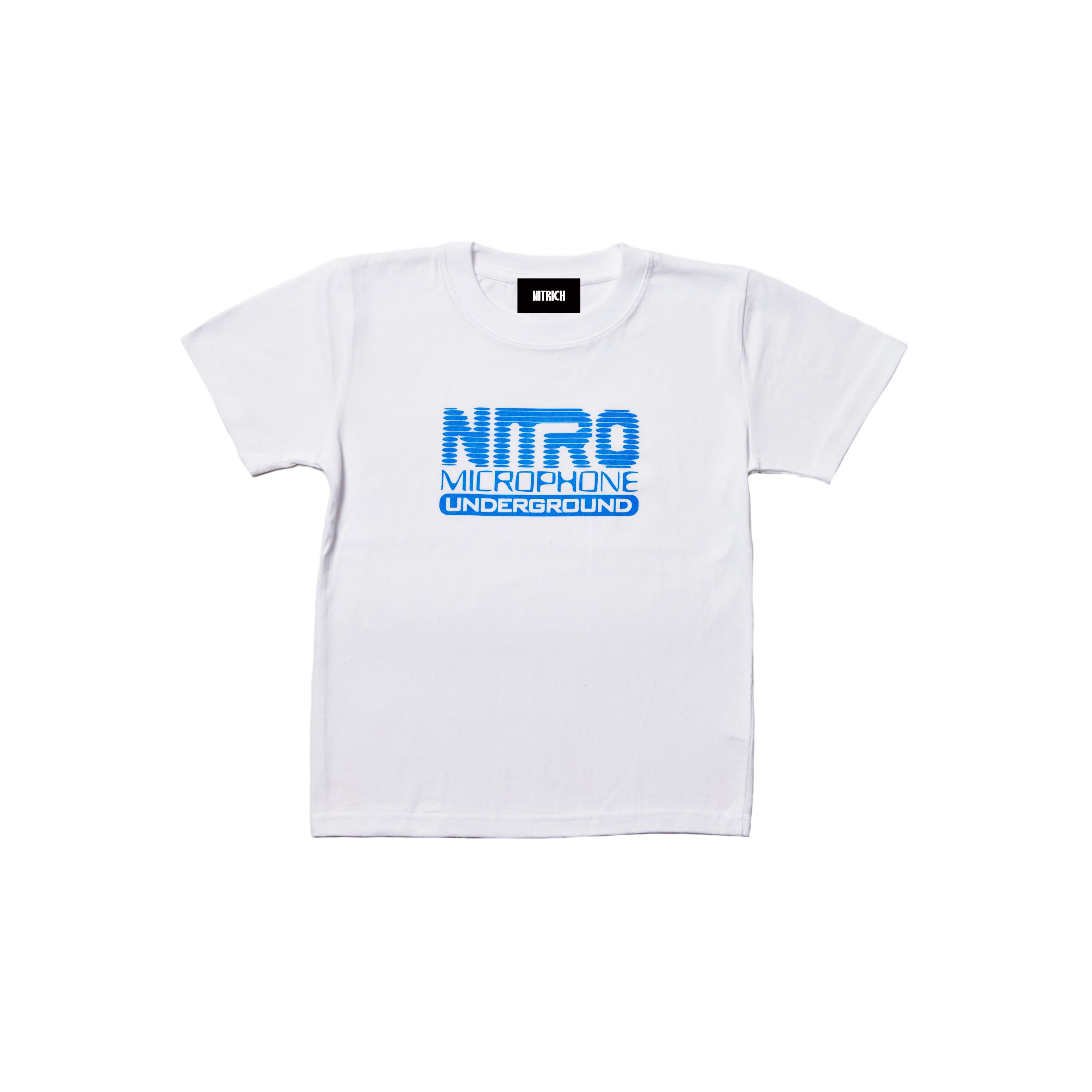 NMU LOGO KIDS TEE / WHITE/SKY – NITRO MICROPHONE UNDERGROUND Official Shop