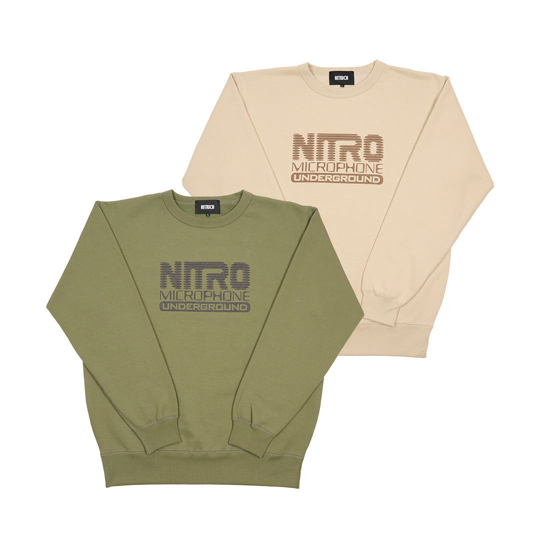 NMU LOGO SWEAT CREW / OLIVE