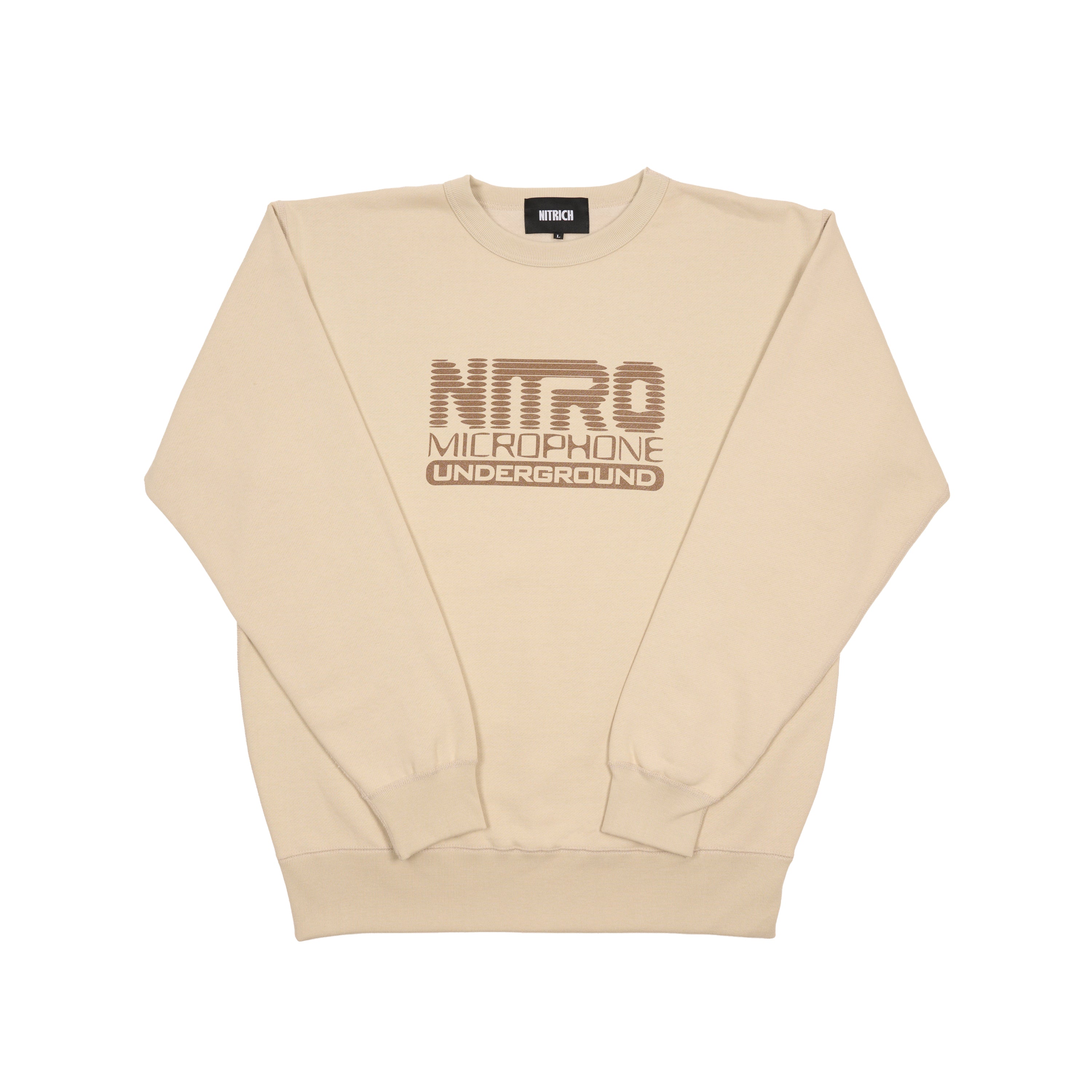 NMU LOGO SWEAT CREW / SAND – NITRO MICROPHONE UNDERGROUND Official ...
