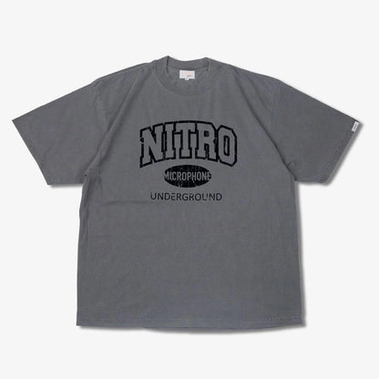 Raidback Fabric × Nitro Microphone Underground "24/7"≪2106≫ Pigment Dye Crack Ink Tee