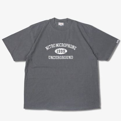 Raidback Fabric × Nitro Microphone Underground "90's Background" Pigment Dye Crack Ink Tee
