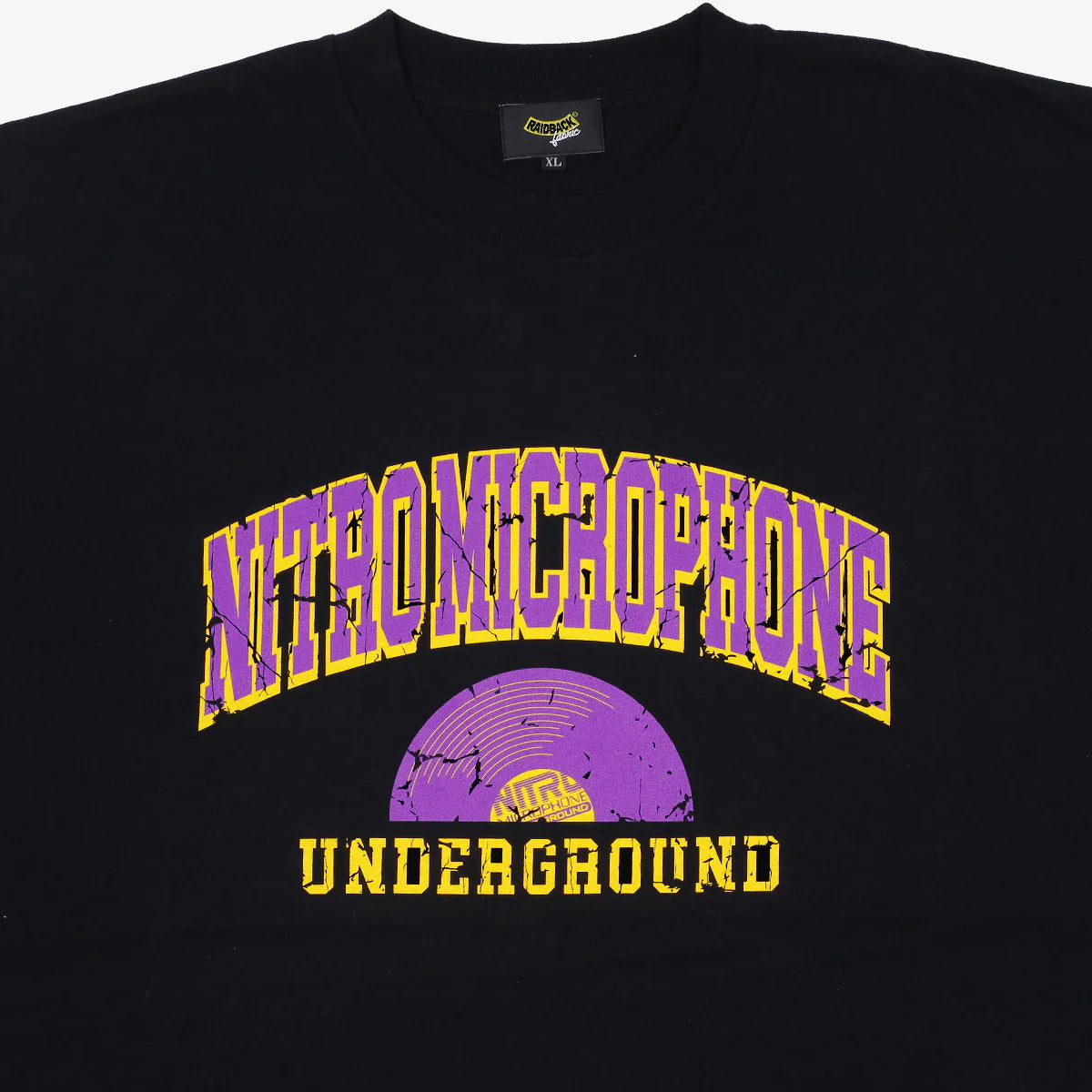 raidback fabric Nitro Microphone Underground "Vinyl" Tee Side A -Make Some Noise Collection III-